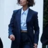 The Night Manager Indira Varma Blue Blazer