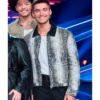 The Voice S28 Snake Print Leather Jacket