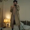 Timothée Chalamet Marty Supreme Beige Long Coat
