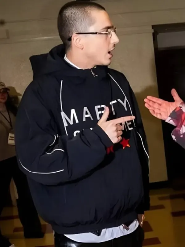 Timothee Chalamet Marty Supreme Hooded Jacket