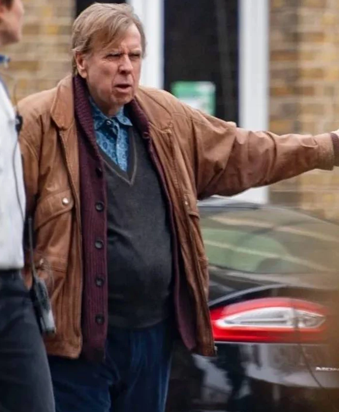 Timothy Spall Goodbye June Brown Leather Jacket