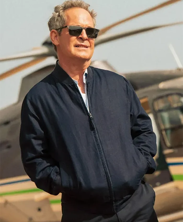 Tom Hollander The Iris Affair S01 Bomber Jacket For Sale