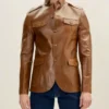 Vernon Dupree Beyond the Gates Brown Leather Jacket For Sale