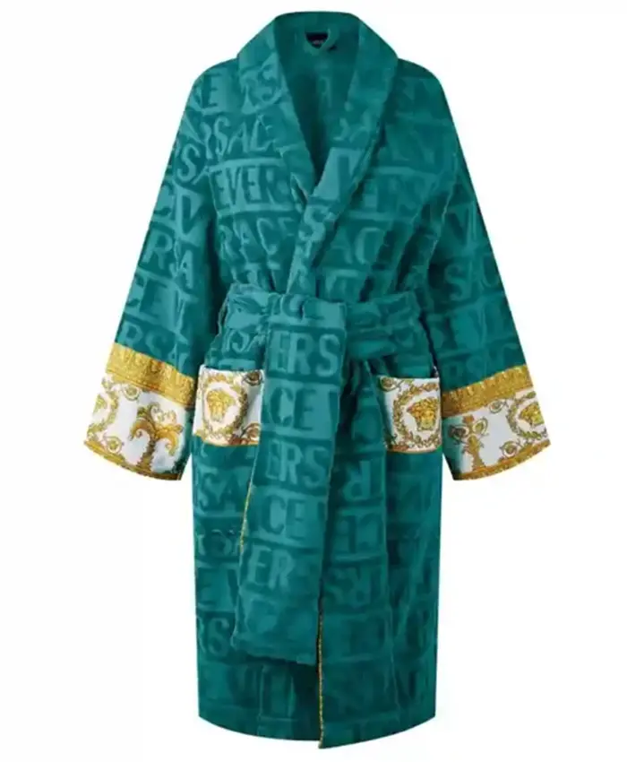 Versace Green Robe For Men And Women