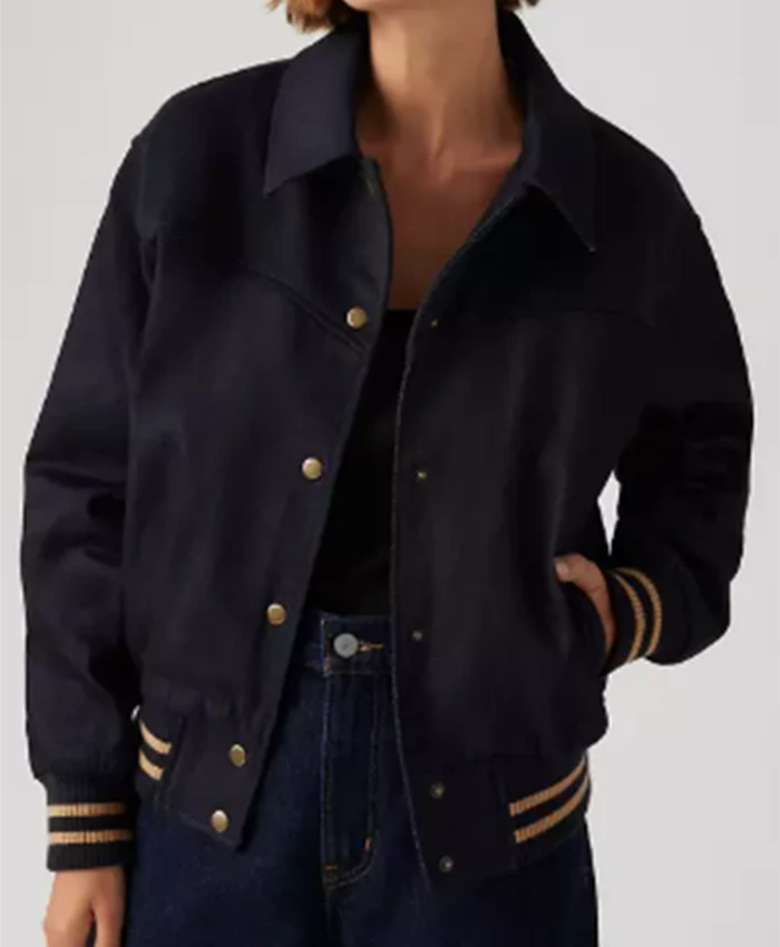 Violet Mikami Chicago Fire S14 Black Bomber Jacket For Sale