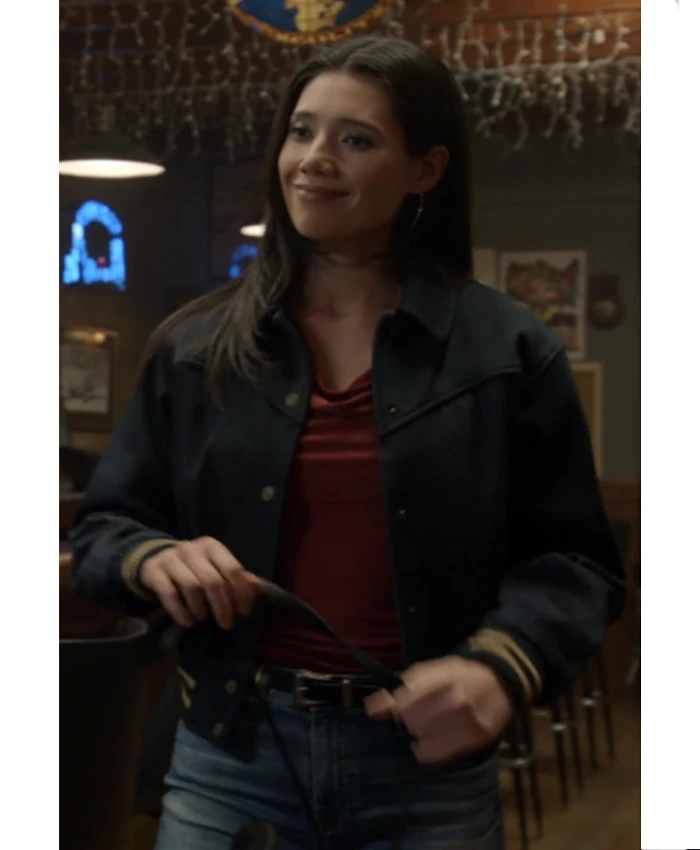 Violet Mikami Chicago Fire S14 Black Bomber Jacket