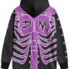 WWE Dynamic Dominik Mysterio Entrance Purple and Black Skeleton Hoodie
