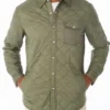 Willie Geist Today Green Quilted Jacket For Sale