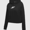 Women Philadelphia Eagles Pro Standard Black Cropped Hoodie