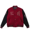 World of Warcraft Horde Red And Black Wool Varsity Jacket