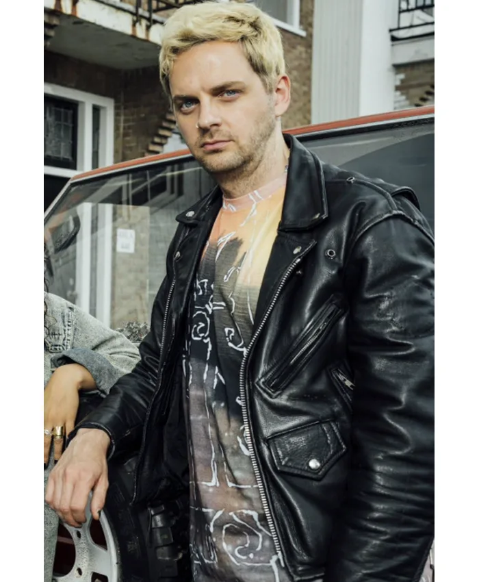 Yannick van de Velde Amsterdam Empire S01 Black Biker Jacket