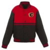Youth Calgary Flames Black and Red Jacket