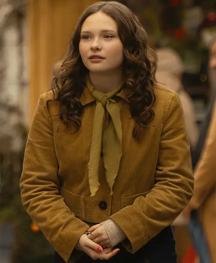 Zoe Colletti The Family Plan 2 Corduroy Jacket