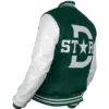 ice hockey team Dallas Stars Green and Whitel Varsity Jacket