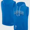 sHOP Detroit Lions Sideline Blue Sleeveless Hoodie