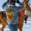 A Wild West Christmas Movie Joey Scarpellino Horse Denim Jacket
