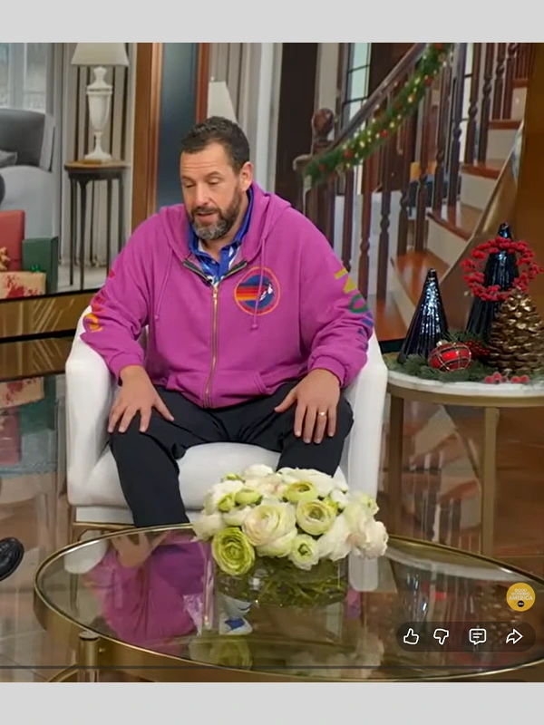 Adam Sandler Good Morning America Pink Hoodie