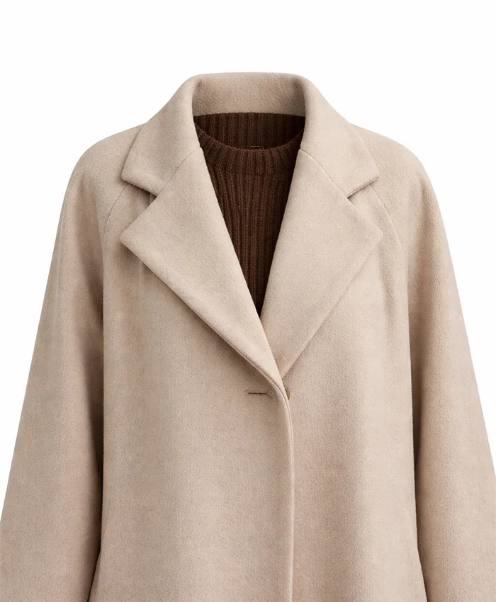 Adria Arjona The Thomas Crown Affair Beige Wool Coat For Sale