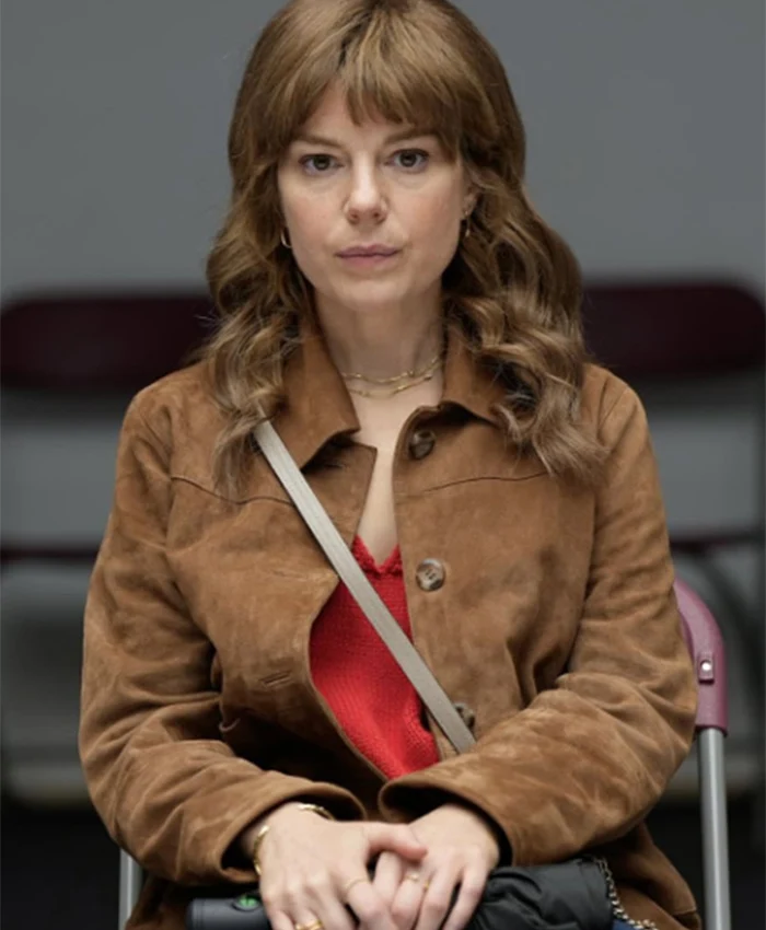 Aimee-Ffion Edwards The Revenge Club S01 Brown Jacket