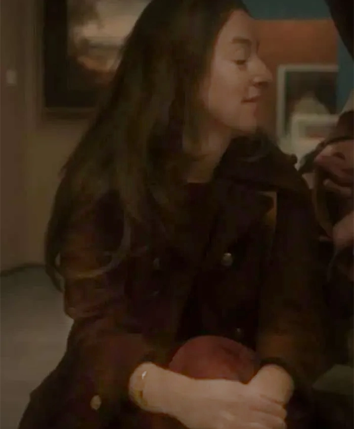 Alana Haim The Mastermind Brown Wool Coat For Sale