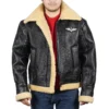 Alden Shearling Bomber Black SF Jacket