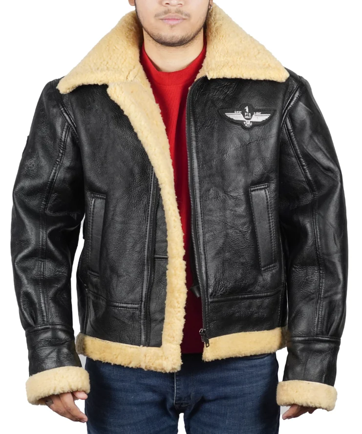 Alden Shearling Bomber Black SF Jacket