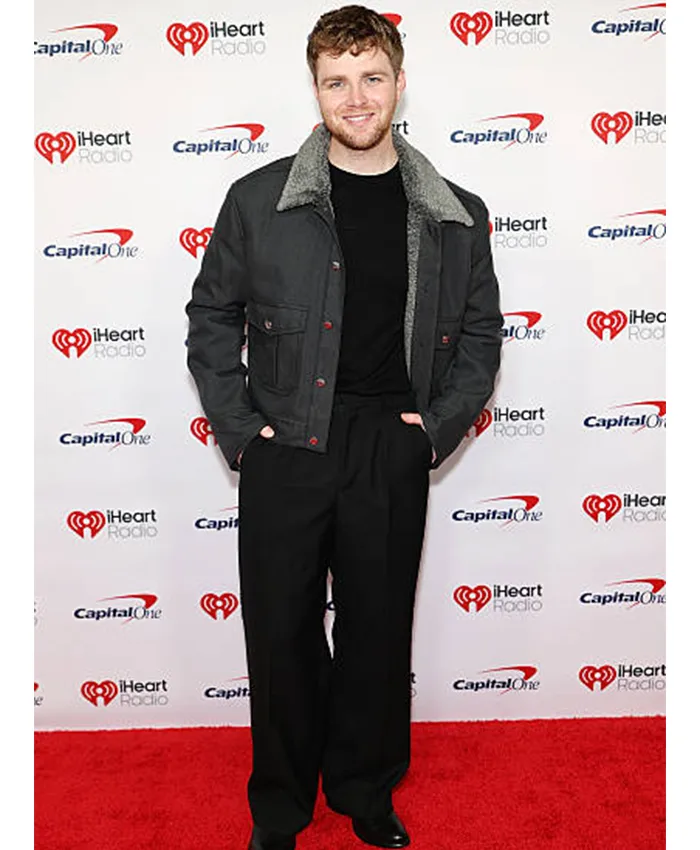 Alex Warren IHeartRadio Jingle Ball 2025 Black Jacket
