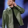 Alex Warren iHeartRadio 2025 Green Leather Jacket