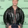 Alexander Skarsgård Pillion Black Leather Jacket