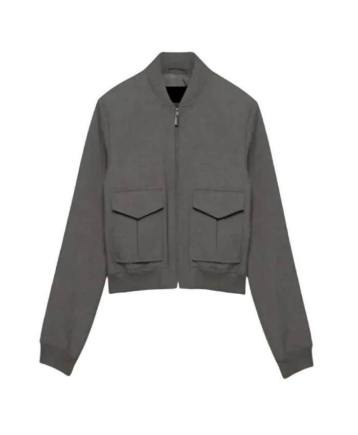 Alexandra Breckenridge My Secret Santa Bomber Jacket For Sale