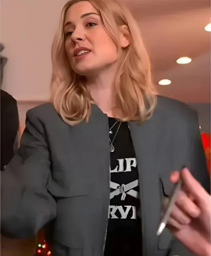 Alexandra Breckenridge My Secret Santa Bomber Jacket