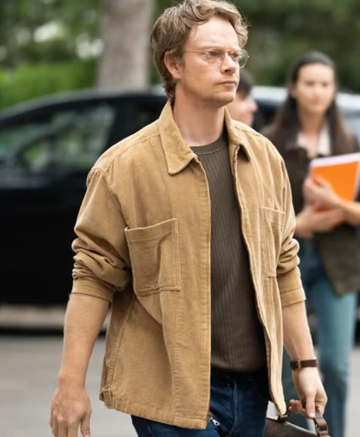Alfie Allen Girl Taken Brown Corduroy Jacket
