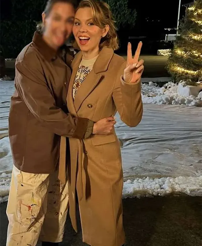 Ali Liebert The Christmas Baby Brown Belted Coat For Sale