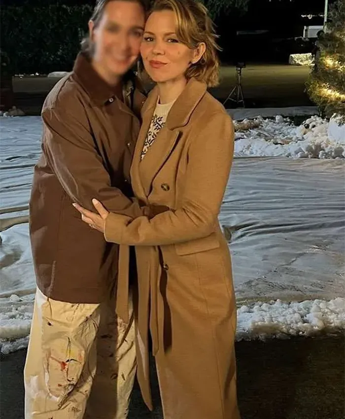 Ali Liebert The Christmas Baby Brown Belted Coat