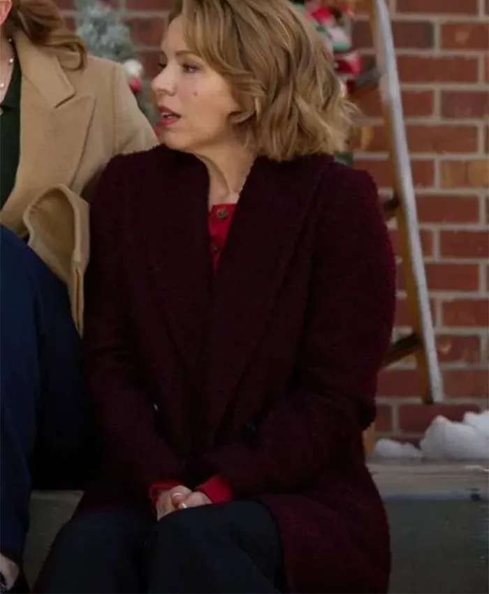 Ali Liebert The Christmas Baby Maroon Coat