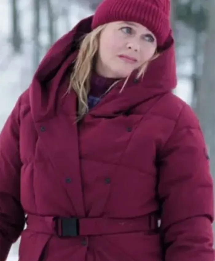 Alicia Silverstone A Merry Little Ex-Mas Hooded Puffer Coat For Sale