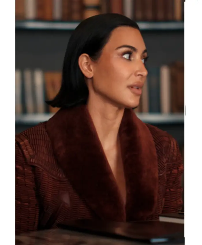 Allura Grant Alls Fair S01 Fur Collar Brown Jacket