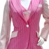 Allura Grant Alls Fair S01 Pinstriped Pink Blazer For Sale