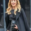 Amanda Holden Black Wool Coat For Sale