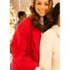 Amber Stevens West The Christmas Showdown Red Coat