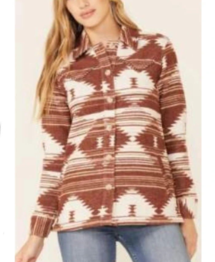 Amy Fleming Heartland S19 Fair Isle Pattern Jacket For Sale