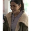 Ana Garcia All Her Fault S01 Green Sherpa Jacket