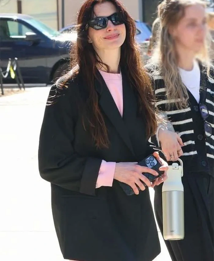 Anne Hathaway Verity Black Blazer