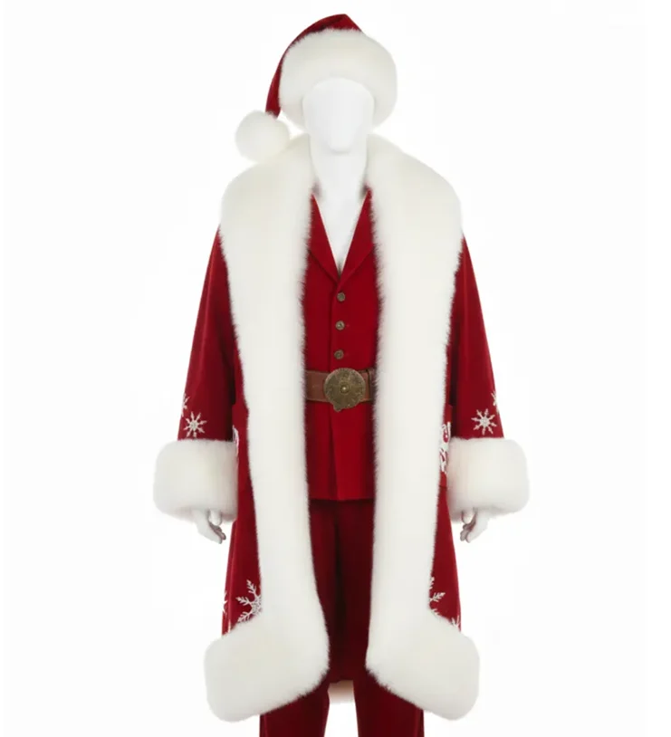 Arnold Schwarzenegger The Man With The Bag 2025 Santa Red Coat