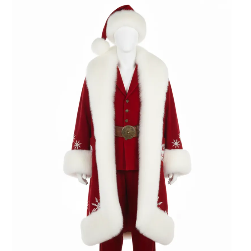 Arnold Schwarzenegger The Man With The Bag 2025 Santa Red Coat