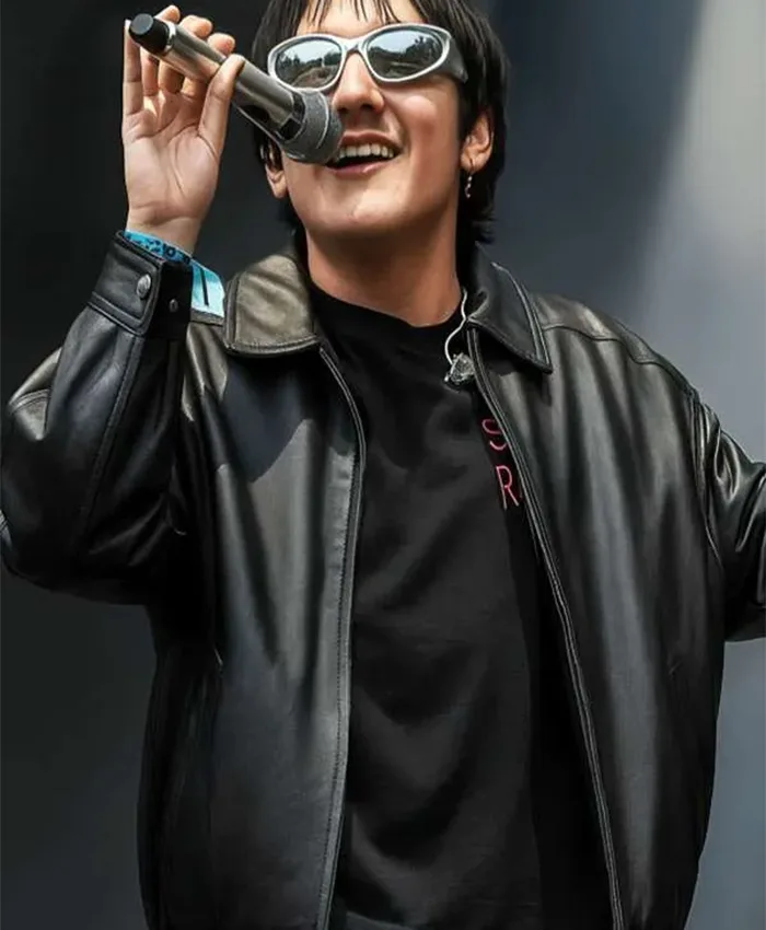 Artemas Lollapalooza Black Leather Jacket For Sale