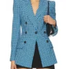 Ashley Banks Bel-Air S04 Blue Plaid Blazer For Sale