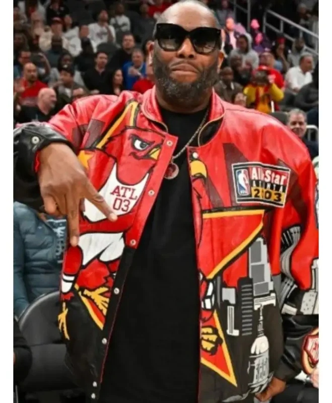 Atlanta Hawks Killer Mike Red Leather Jacket