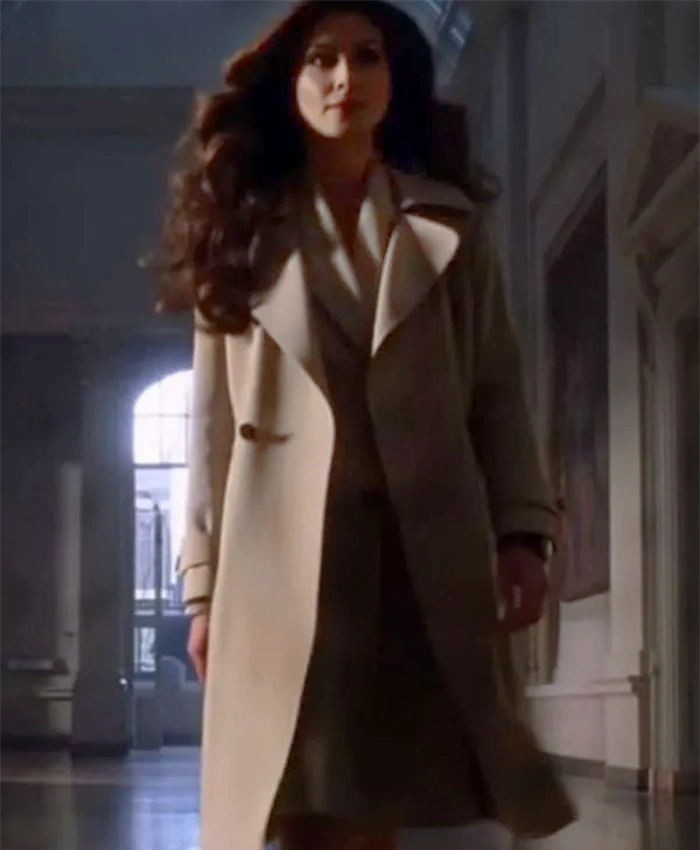 Aubrey Plaza The Thomas Crown Affair Wool Trench Coat