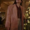 Autumn Reeser We Met in December Pink Long Coat